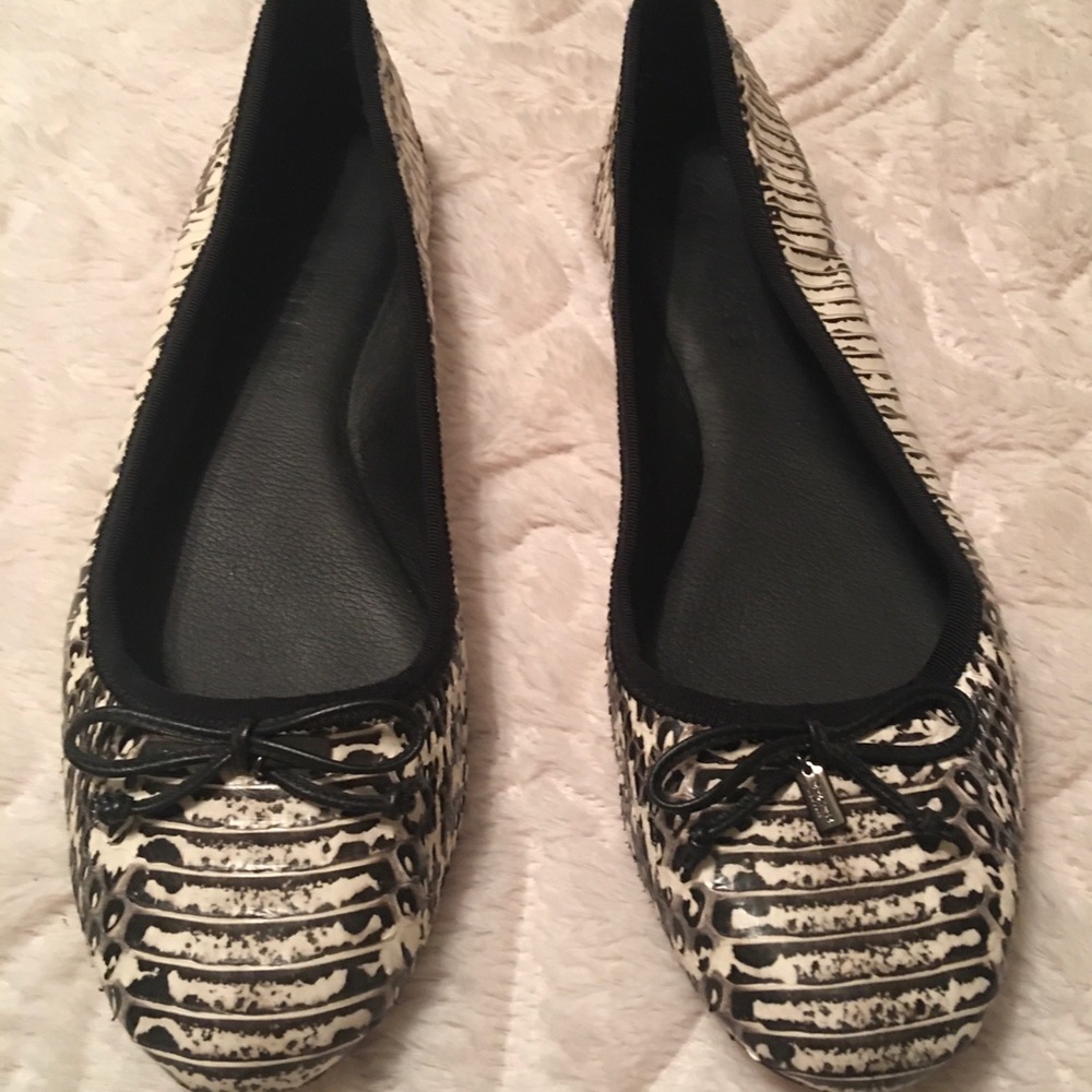 Coach Snakeskin Ballet Flats Shoes